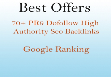 I will increase your google ranking with high authority pr9 dofollow seo backlinks
