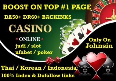 Ranking Your Site 550 PBNs Homepage Backlinks High DA/DR 50 Gambling Casino Sports & Betting Ufabet