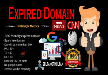 I will find high authority ahrefs DR 50 expired domains