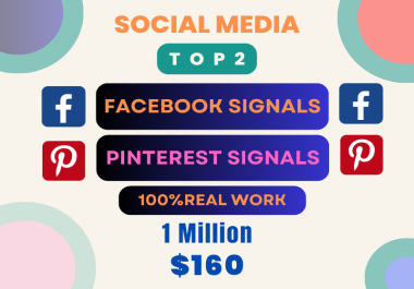 Top 2 Platform 1 Million Social Signals Network backlink SEO bookmarks Boost Website Google Ranking