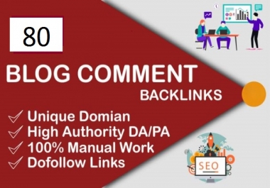 create 80 maunal dofollow backlinks with high DA PA