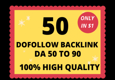 I will create 50 high DA DOFOLLOW authority profile backlink