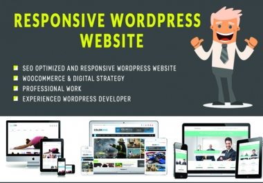 Design wordpress website for your company or business