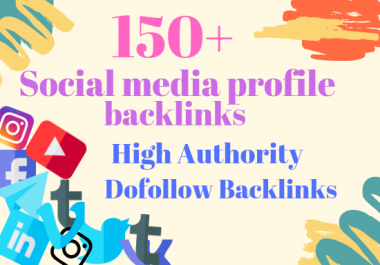 I will do 100 social media profile, profiles SEO backlinks