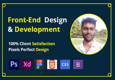 I will be front end design and will be front end development
