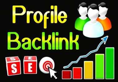 I will create100 profile or account backlinks for you