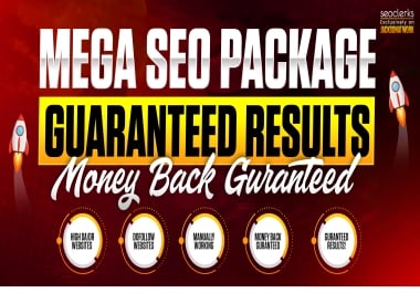 PREMIUM MEGA SEO PACKAGE &mdash GUARANTEED RESULTS OR MONEY BACK