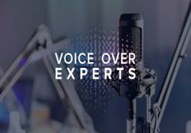I can provide voice over services in English & Hindi language