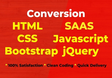 I will convert psd to html css bootstrap responsive