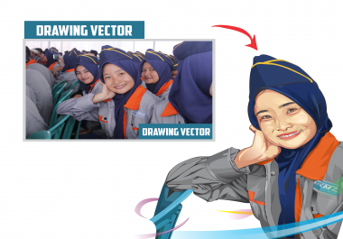 I will do making vector potrait for you