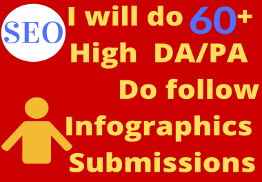 I will do 60 high da pa info-graphics submissions for you