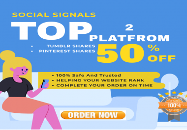 150 Tumblr + 850 Pinterest share social Seo Siganls Powerful Social Bookmark Backlinks Signals