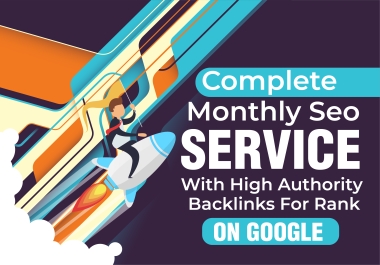 Rank On Google Monthly off page SEO backlinks service with white hat link building