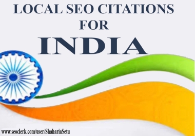 50 live indian local citations backlinks for india local seo listing