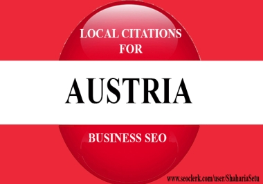 50 live austrian local citations backlinks for austria local seo listing