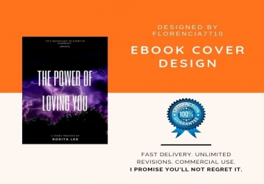 I will create a creative ebook cover design,  wattpad cover 24 hours