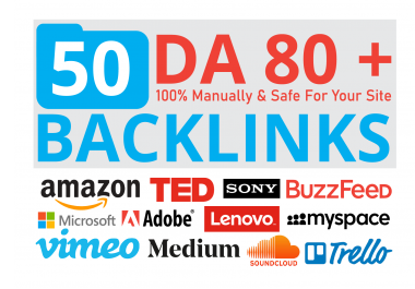 Top 50 Big Brand Companies Backlinks Give Your Site a HUGE boost for Google 1st page keyword ranking