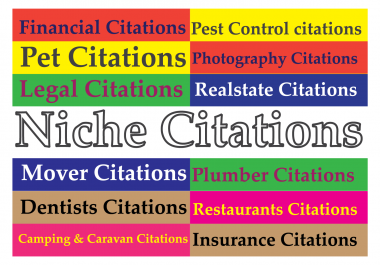 Manually create 10 top niche relevant local citations for USA