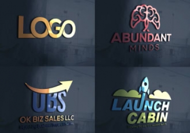 I will Design creative 3D Business Logo Design