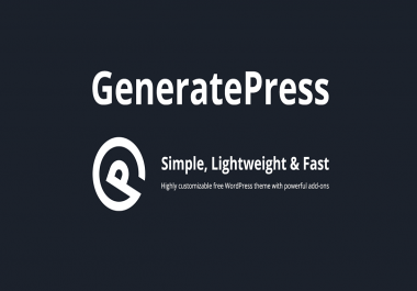 Install GeneratePress Premium WordPress Plugin on your website