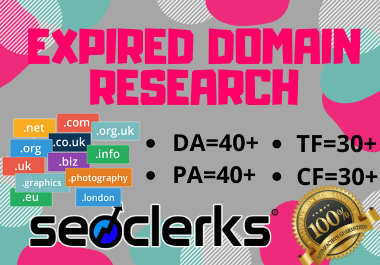 3 High Quality Expired Domain Research for You
