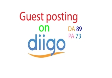 I write and publish a guest post on Diigo. com