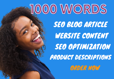I will Write 1000 words SEO Blog Article and website content