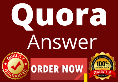 High quality 5 Quora Answer with website keyword & URL