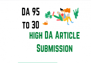 write and publish 10 article submission seo backlinks service