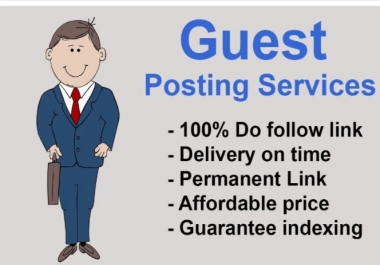 Guest posting service Hi,  Do you want high quality guest posting service.i have providing DA 50 to