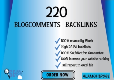 220 seo dofollow blogcomments backlinks