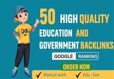I will do 50 high quality education and government backlinks