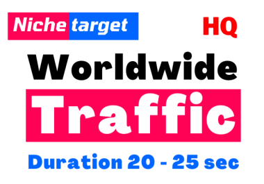 New niche targeted real human web traffic from worldwide