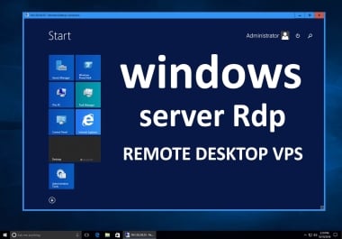 Shared Windows VPS RDP 8GB ram,  20 GB SSD,  4 Threads CPU - 30 Days