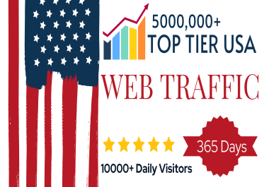 Tier 1 USA Organic Website Traffic For 180 Days - Over 5M Visitors