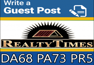 Write & Publish Guest Post on Realtytimes. com