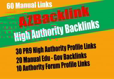 60 Authority Backlinks From 30 HQ Profile + 20 e Profile + 10 Forum Profile Links