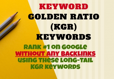 I will do kgr keyword research for amazon affiliate