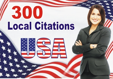 I will do 300 USA local citations and directory submission