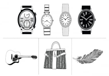 I will do line art illustration or black and white drawings