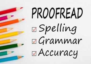 I will proofread and edit your English text and document