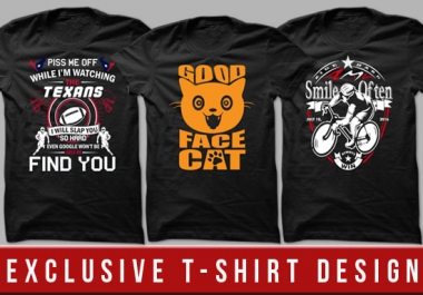 I will design an eye catching typography t shirt design
