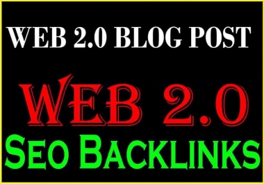 Manual build 20 web 2.0 blogs post use 500+ unique article seo backlinks ranking your website