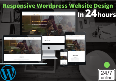 I will Create responsive,  SEO friendly wordpress website design asap