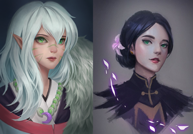 Stunning Digital Portrait Drawing