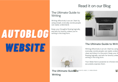 You will get auto blog website in wordpress
