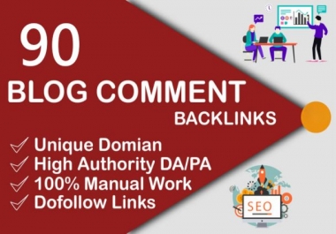 I will do 90 blogcomment dofollow backlinks