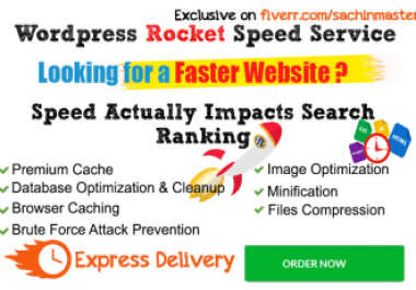 I will do wordpress speed optimization , increase page speed