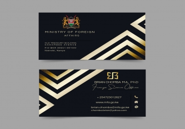 I will design unique minimalist business cards in 24 hours