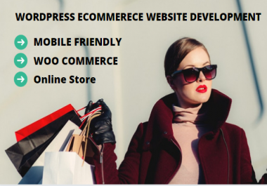 Create a online ecommerce website store in wordpress woocommerce with 3 days free support 